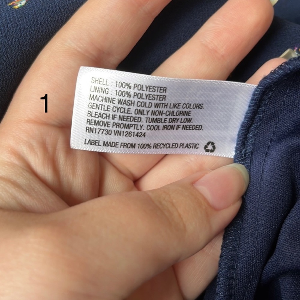 Women’s Navy Maxi Dress - Picture 5 of 5